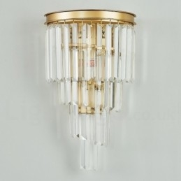 Moderne luxe K9 kristal wandlamp met kristallen kap