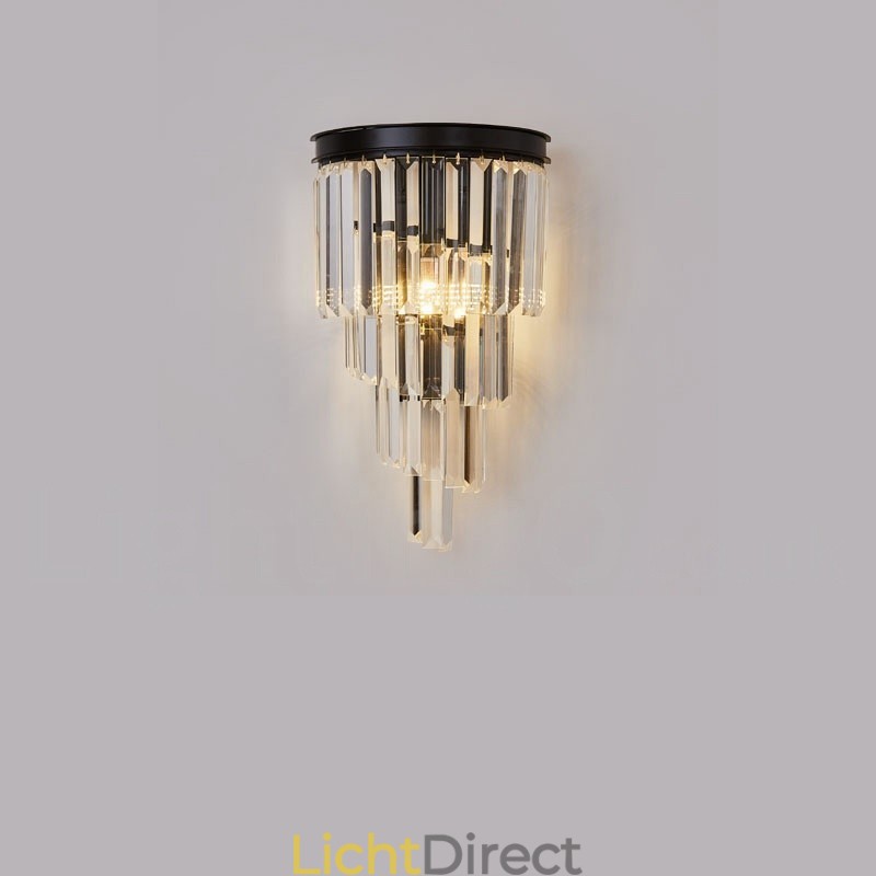 Moderne luxe K9 kristal wandlamp met kristallen kap
