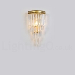 Moderne luxe K9 kristal wandlamp met kristallen kap