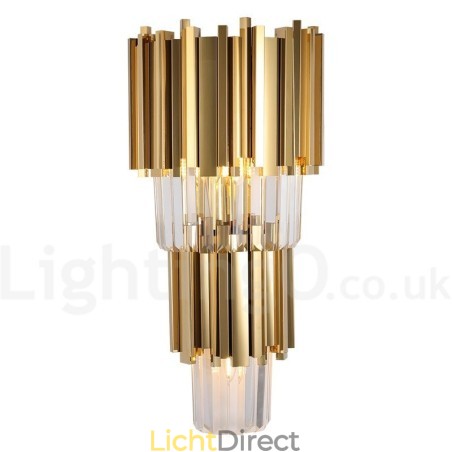 Moderne luxe K9 kristal wandlamp met kristallen kap Moderne luxe K9 kristal wandlamp met kristallen kap