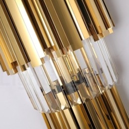 Moderne luxe K9 kristal wandlamp met kristallen kap