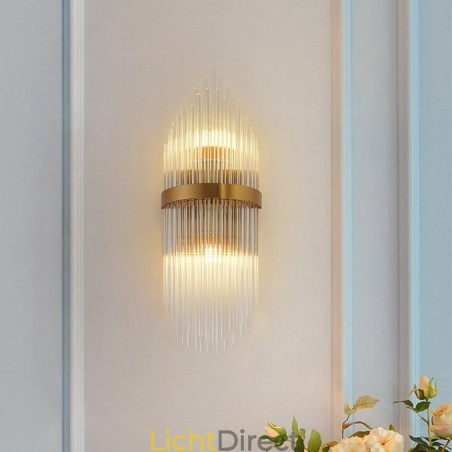 Moderne luxe K9 kristal wandlamp met kristallen kap Moderne luxe K9 kristal wandlamp met kristallen kap