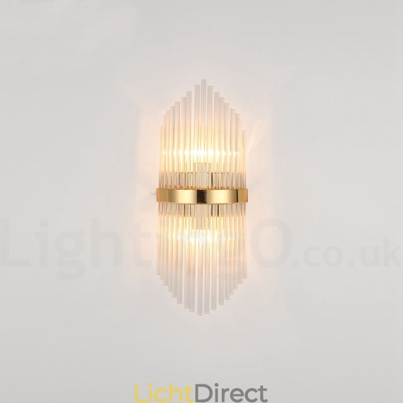 Moderne luxe K9 kristal wandlamp met kristallen kap