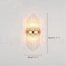 Moderne luxe K9 kristal wandlamp met kristallen kap