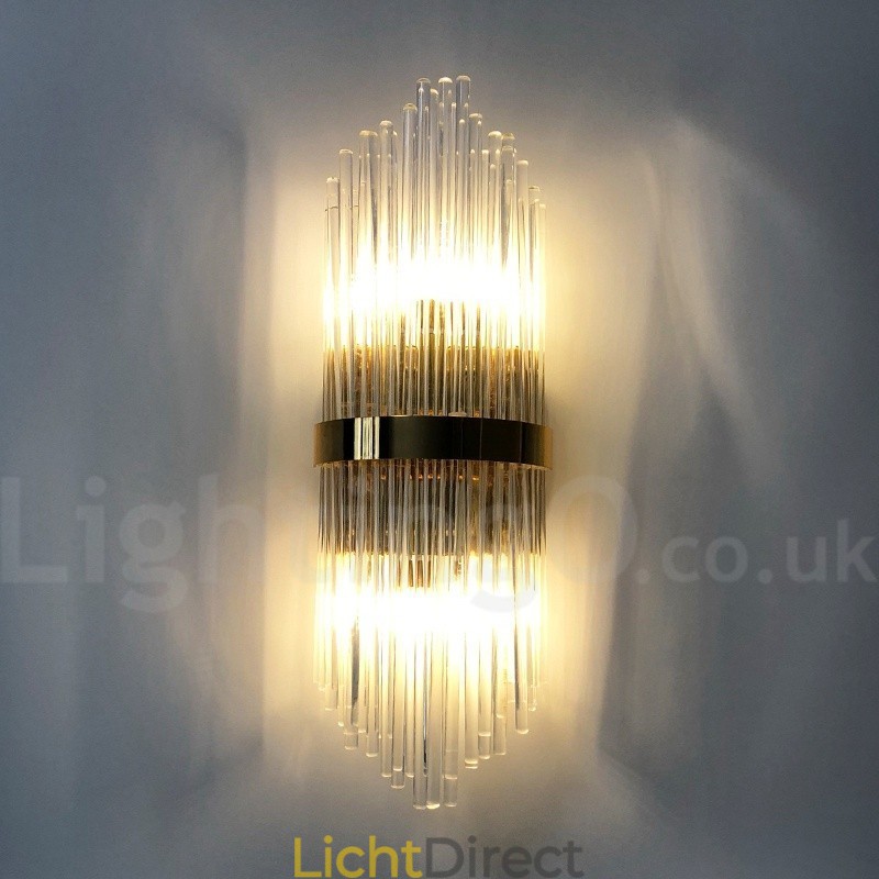 Moderne luxe K9 kristal wandlamp met kristallen kap