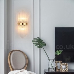 Moderne luxe K9 kristal wandlamp met kristallen kap