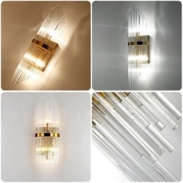 Moderne luxe K9 kristal wandlamp met kristallen kap