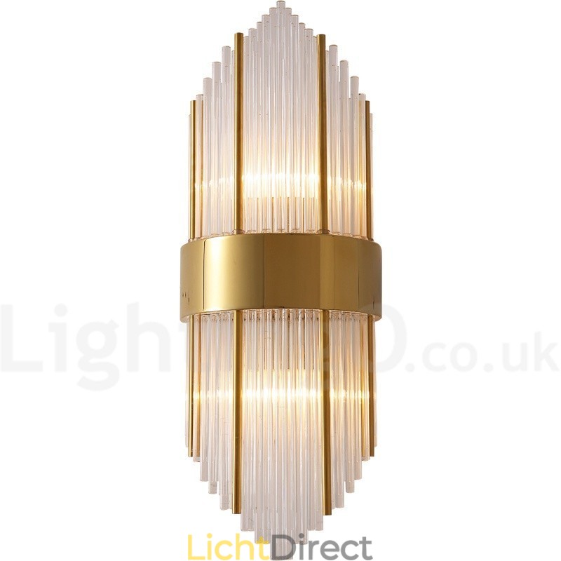 Moderne luxe K9 kristal wandlamp met kristallen kap