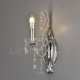 1 Licht Goud Zwart Amerikaanse Stijl Kristallen Wandlamp voor Woonkamer Eetkamer Kledingwinkel Koffiewinkel Hotel