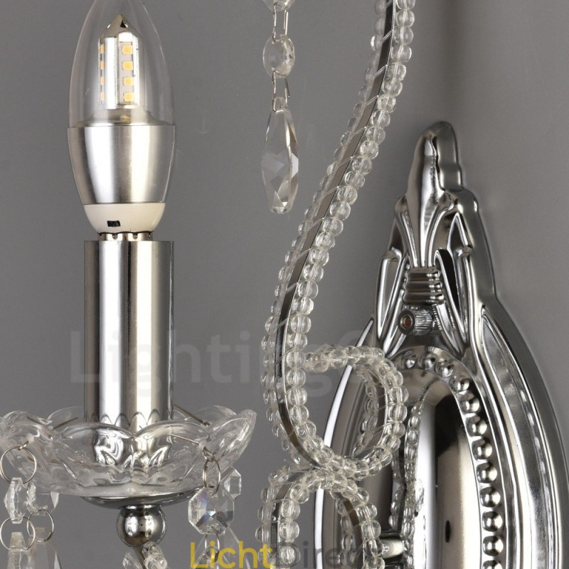 1 Licht Goud Zwart Amerikaanse Stijl Kristallen Wandlamp voor Woonkamer Eetkamer Kledingwinkel Koffiewinkel Hotel