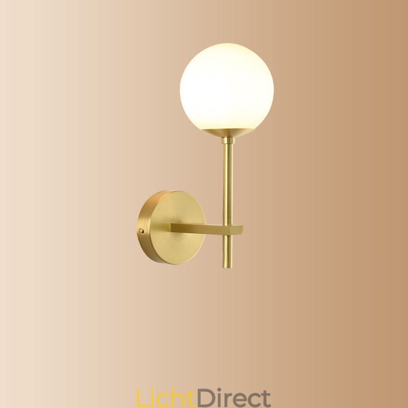 Moderne Molecules Bean Wandlamp met Bolvormige Glazen Kap