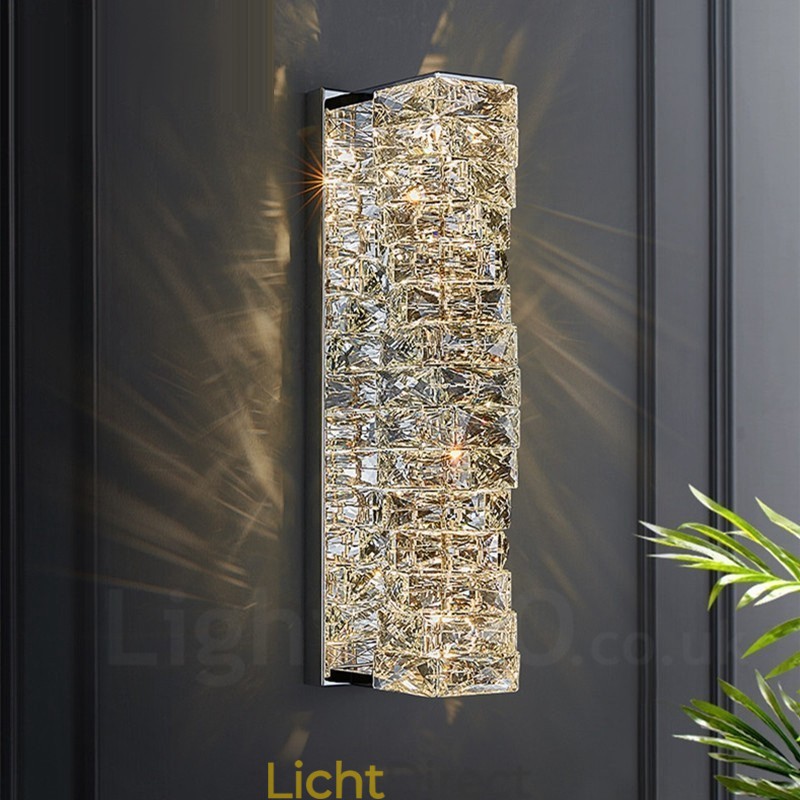 Moderne K9 Crystal Wandlamp voor Nachtkastje, Veranda, Gangpad, Woonkamer, Slaapkamer, Studeerkamer