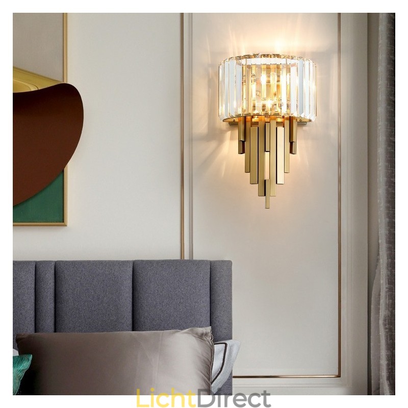 Postmoderne luxe kristallen wandlamp Woonkamer TV-achtergrondmuur Slaapkamer nachtkastje wandlamp