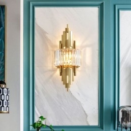 Postmoderne luxe kristallen wandlamp Woonkamer TV-achtergrondmuur Slaapkamer nachtkastje wandlamp