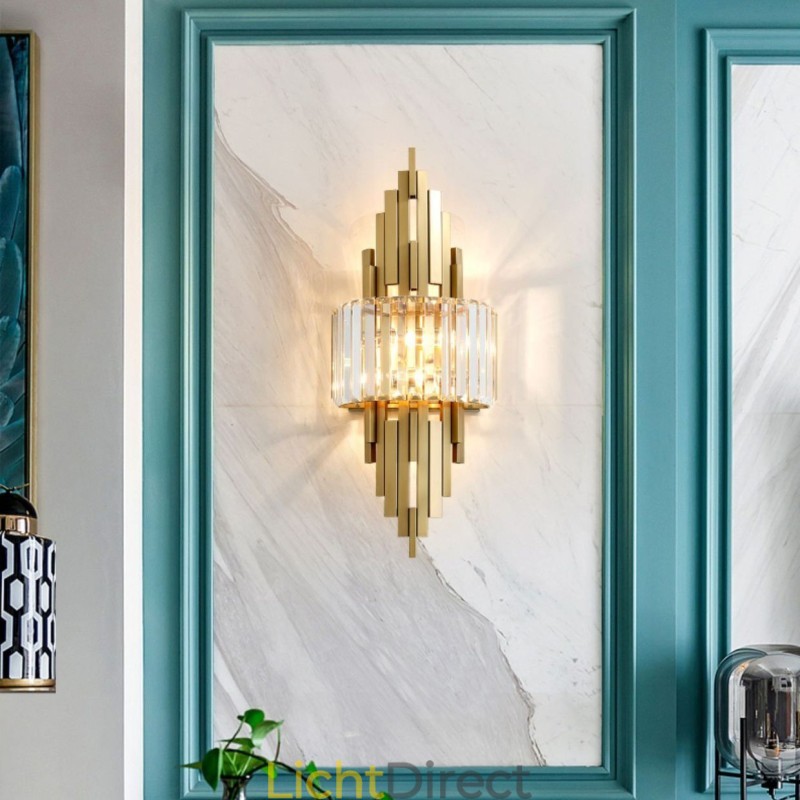 Postmoderne luxe kristallen wandlamp Woonkamer TV-achtergrondmuur Slaapkamer nachtkastje wandlamp