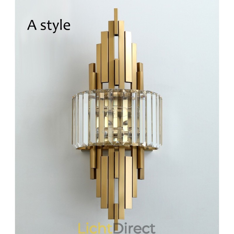 Postmoderne luxe kristallen wandlamp Woonkamer TV-achtergrondmuur Slaapkamer nachtkastje wandlamp