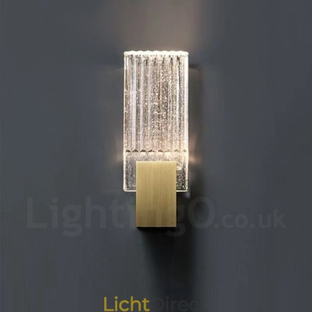 Postmoderne minimalistische woonkamer Kristallen wandlampen Amerikaanse kunst Nachtkastje Slaapkamer Studeerkamer Wandlampen