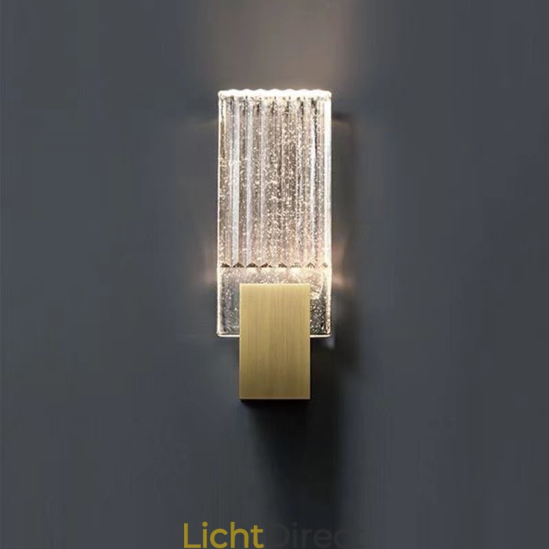 Postmoderne minimalistische woonkamer Kristallen wandlampen Amerikaanse kunst Nachtkastje Slaapkamer Studeerkamer Wandlampen