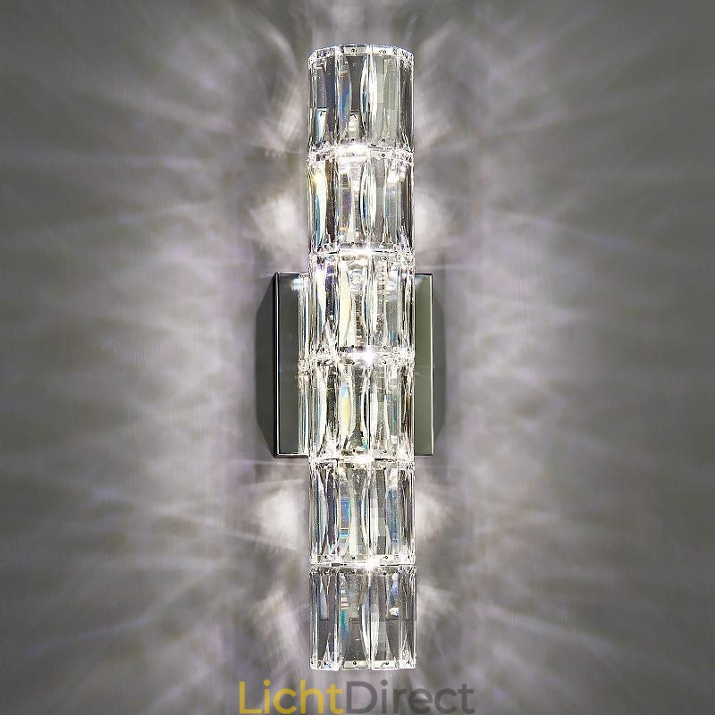 Woonkamer Wandlamp Licht Luxe Eenvoudige Slaapkamer Bedlamp Hotel Lobby Gangpad Villa Project Roestvrijstalen Kristallen Wandlampen