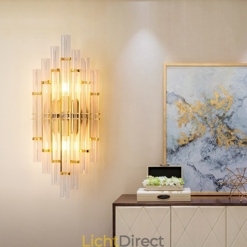 Hotellamp Luxe Kristallen Wandlamp Postmodern Persoonlijkheid Woonkamer Gangpad Entree Achtergrond Wandlamp Slaapkamer Nachtkastje Decoratieve Wandlampen