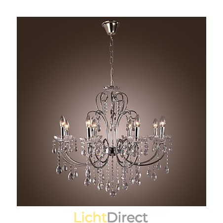 Traditionele klassieke kristallen chromen metalen kroonluchter Traditionele klassieke kristallen chromen metalen kroonluchter