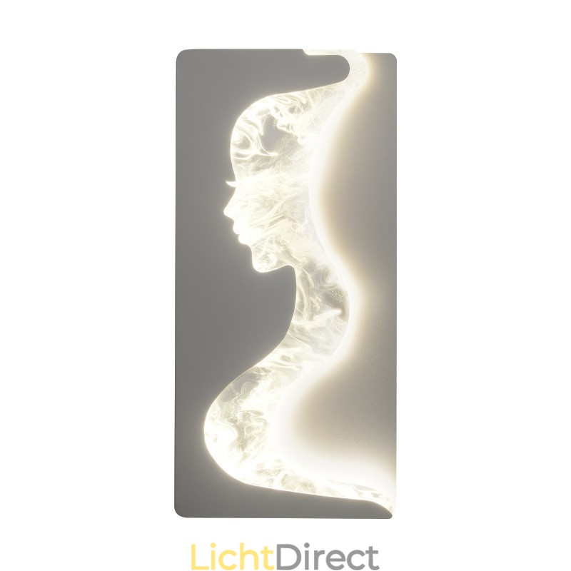 Binnen schattige meisjes kijkend naar links rechts wandlamp