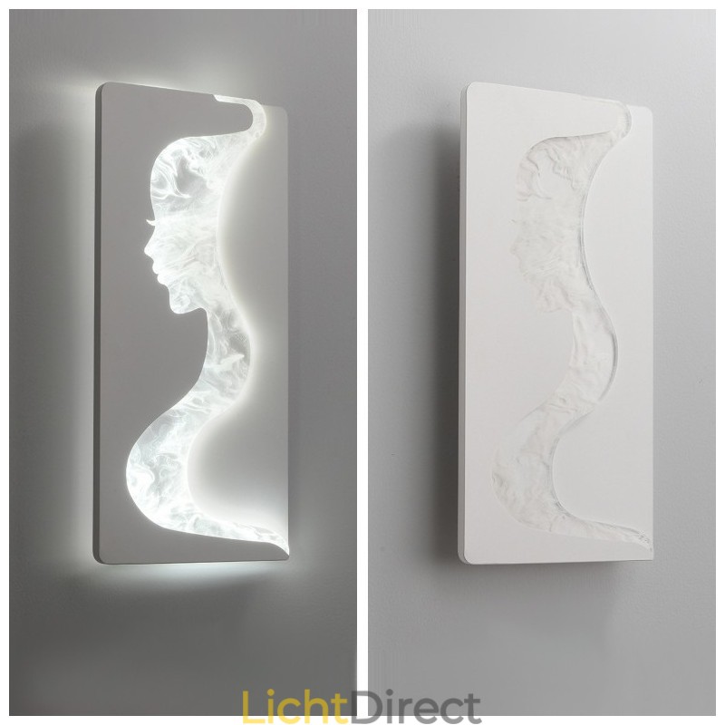 Binnen schattige meisjes kijkend naar links rechts wandlamp