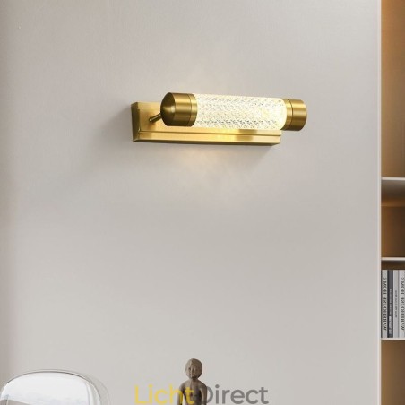 Wandlamp Messing Acryl Cilinder Spiegel Frontlicht Wandlamp Messing Acryl Cilinder Spiegel Frontlicht