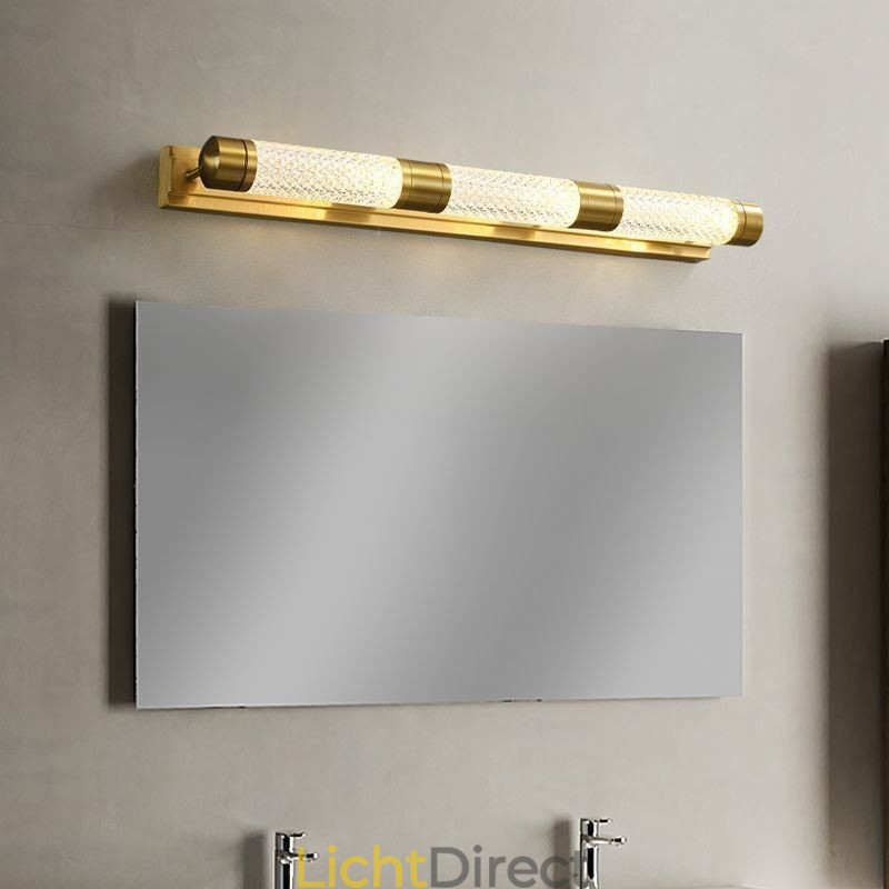 Wandlamp Messing Acryl Cilinder Spiegel Frontlicht