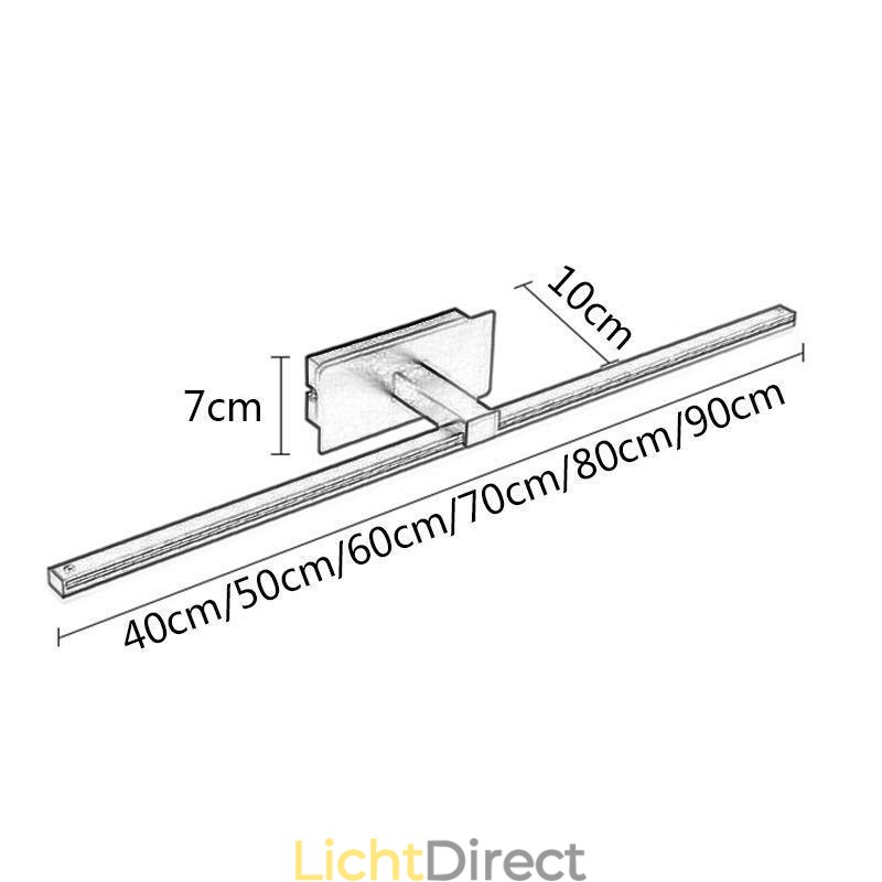 Hedendaagse Wandlamp Spiegel Frontlicht Acryl Verlichting Badkamer