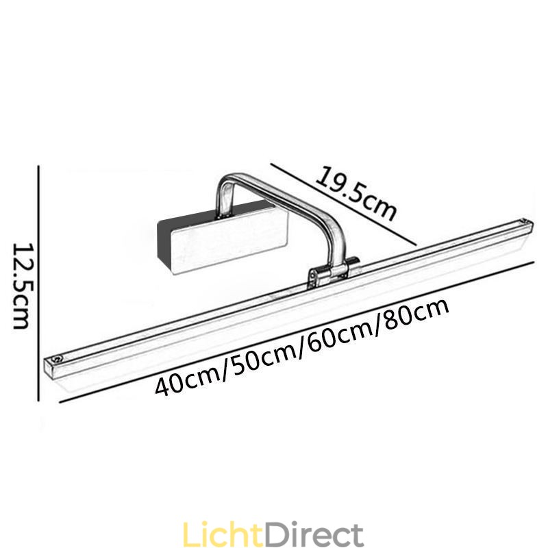 Moderne wandlamp spiegel voorlicht hoek verstelbare toilet make-uplamp