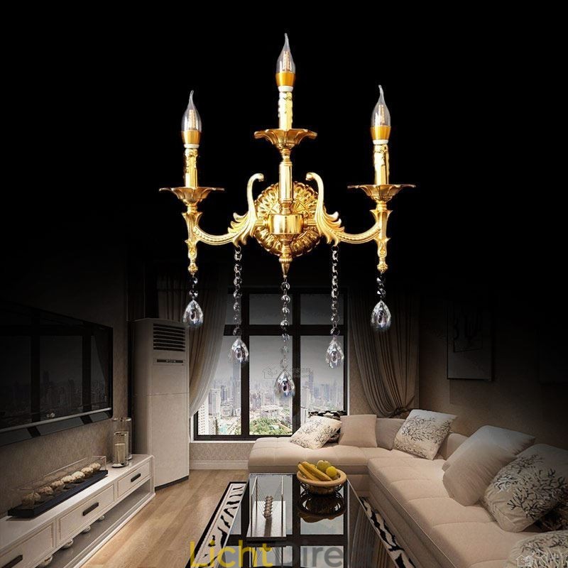 Europese Wandlamp Luxe Wandlamp Kristallen Druppel Decoratielamp Nachtkastje Verlichting