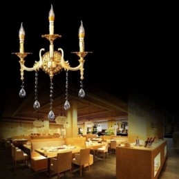 Europese Wandlamp Luxe Wandlamp Kristallen Druppel Decoratielamp Nachtkastje Verlichting