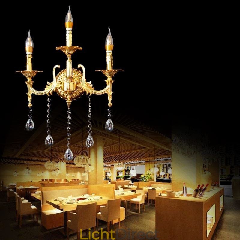 Europese Wandlamp Luxe Wandlamp Kristallen Druppel Decoratielamp Nachtkastje Verlichting