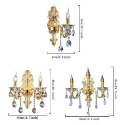Europese Wandlamp Luxe Wandlamp Kristallen Druppel Decoratielamp Nachtkastje Verlichting