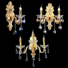 Europese Wandlamp Luxe Wandlamp Kristallen Druppel Decoratielamp Nachtkastje Verlichting