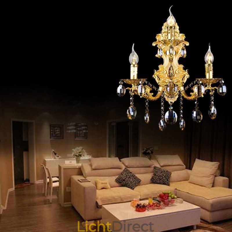 Europese mode wandlamp luxe kristallen druppel wandlamp verlichting