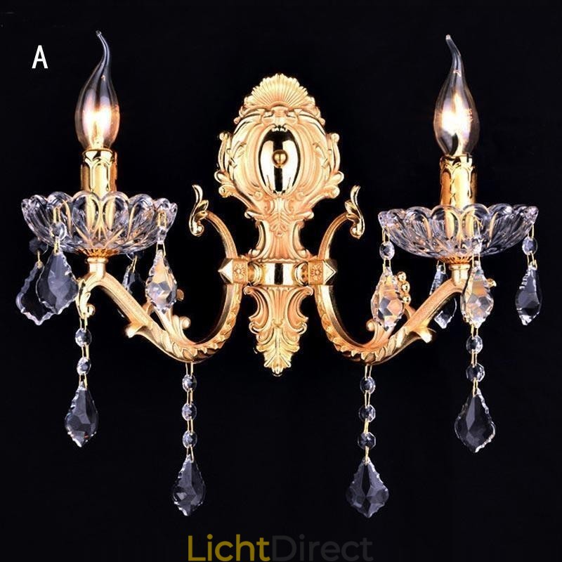 Europese Wandlamp Kristallen Wandlamp Decoratie Licht Wandlamp Verlichting