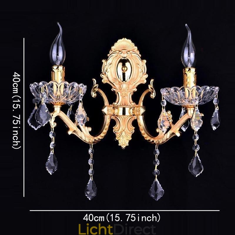 Europese Wandlamp Kristallen Wandlamp Decoratie Licht Wandlamp Verlichting
