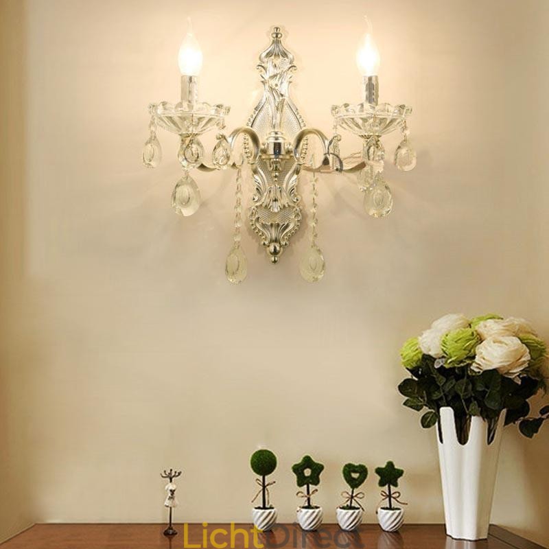 Europese Wandlamp Kristallen Wandlamp Decoratie Licht Wandlamp Verlichting