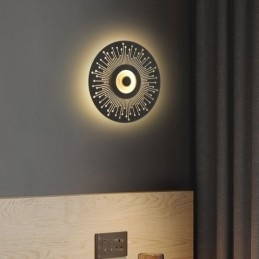 Wandlamp Nordic Full Copper Holle Ronde Wandlamp