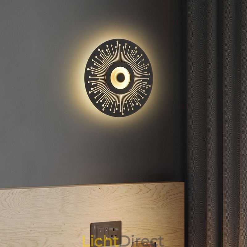 Wandlamp Nordic Full Copper Holle Ronde Wandlamp