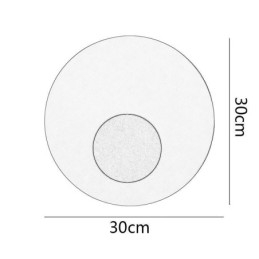 Nordic Wandlamp Zwart Goud Ronde Volledig Koperen Wandlamp