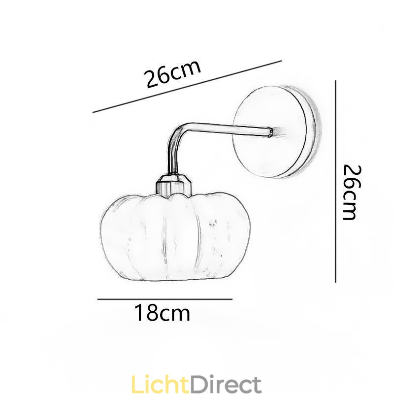 Pompoen Wandlamp Japanse Retro Wandlampen Lamp