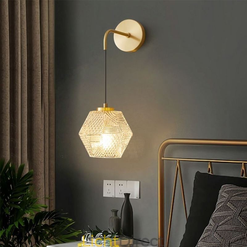 Moderne wandlamp Creatieve glazen wandlamp