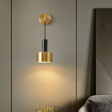 Moderne wandlamp zwart goud contrasterende kleur wandlamp Moderne wandlamp zwart goud contrasterende kleur wandlamp