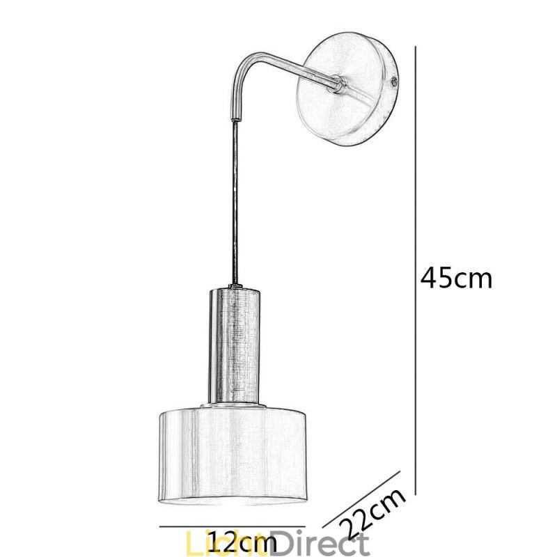 Moderne wandlamp zwart goud contrasterende kleur wandlamp