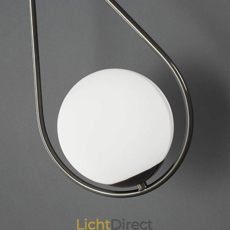 Moderne Globe Wandlamp Glazen Wandlamp Zwarte Waterdruppel Wandlamp