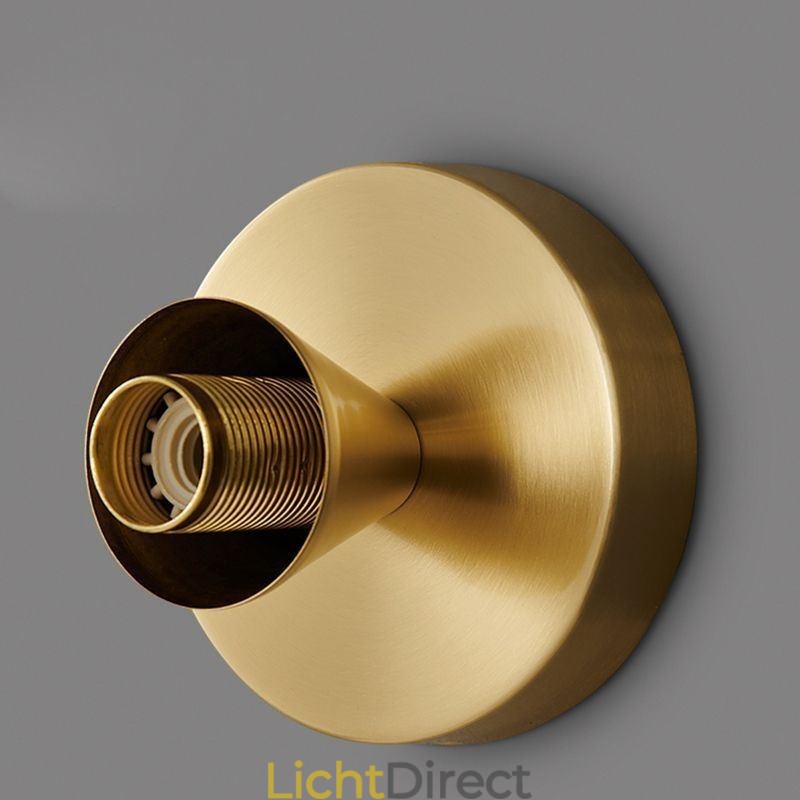 Moderne wandverlichting met heldere glazen kap geborstelde wandlampverlichting