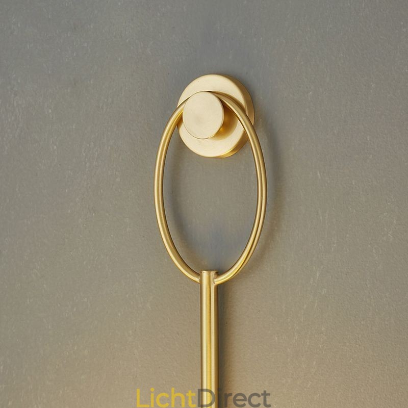 Moderne Globe Wandlamp Geborsteld Goud Glazen Wandlamp